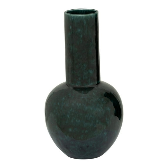 BIDK Home Handmade Ceramic Bud Vase - 11" - Green