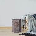 thumbnail image 1 of BIDK Home Hexagon Wooden Side Table - 18.75" - Charcoal Gray, 1 of 6