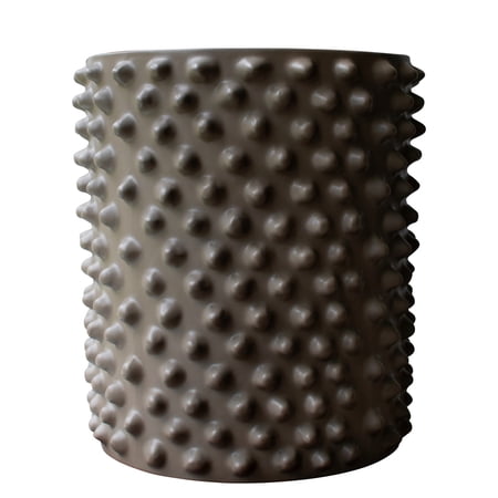 BIDK Home Large Ceramic Flower Pot - 13.75" - Gray