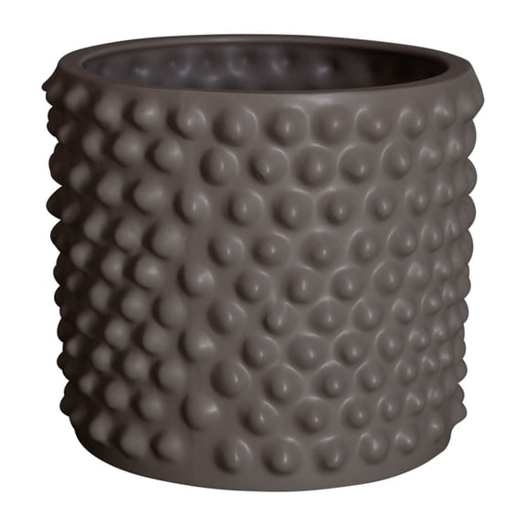 BIDK Home Medium Ceramic Flower Pot - 11.75" - Gray