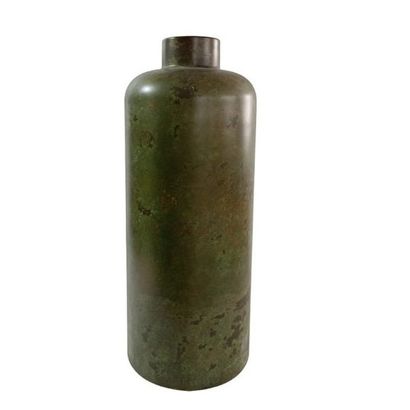 BIDK Home Medium Vintage-Style Bottle Vase - 24" - Green