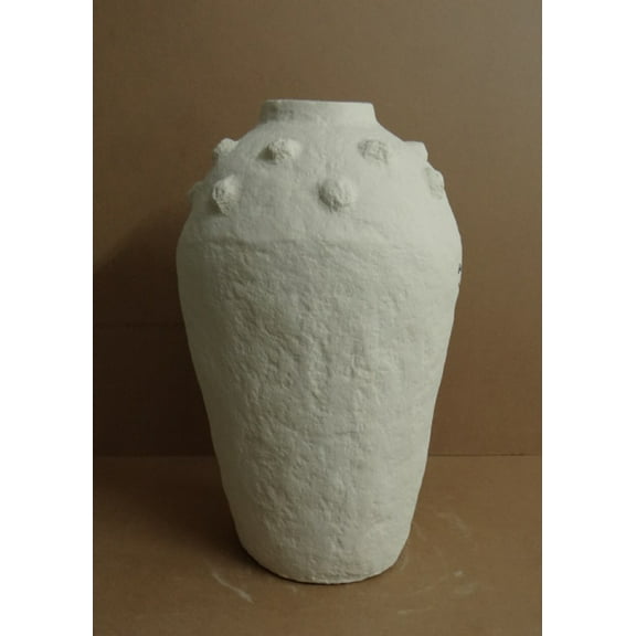 BIDK Home Paper Mache Tabletop Vase - 22" - Off-White