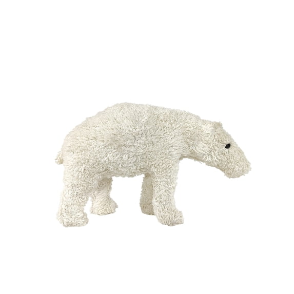BIDK Home Small Standing Boucle Bear - 11.75" - White