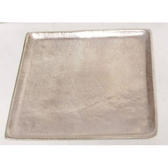 BIDK Home Square Raw Nickel Plate - 15" - Silver