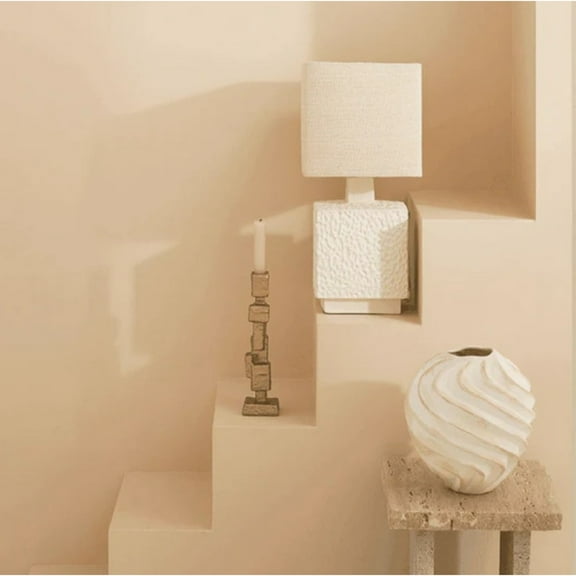 BIDK Home Stacked Aluminum Taper Candle Holder - 11" - Gold