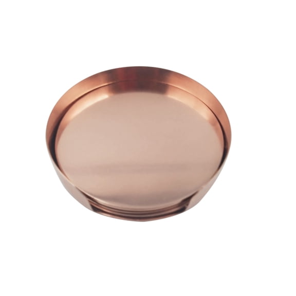 BIDK Home Stainless Steel Coasters - 4" - Copper - Set of 4