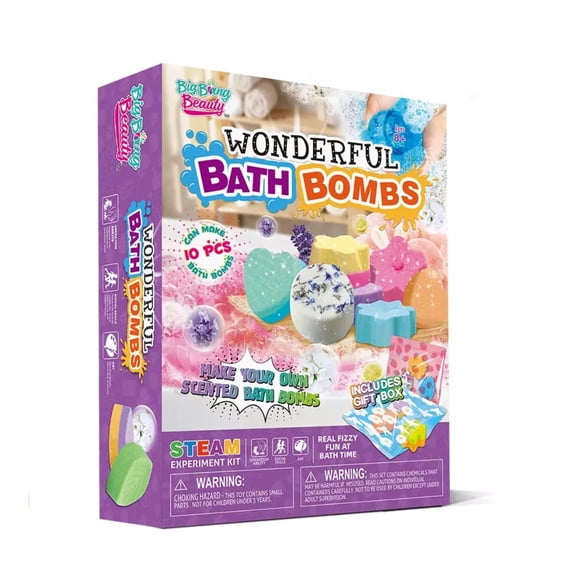 BIG BANG BEAUTY | Make Your Own Bath Bombs Kit for Kids | DIY | Craft Project | STEAM Project | Birthday | Christmas Gift | Fun Educational Activity | Kids Kitchen Science | Ages 8+