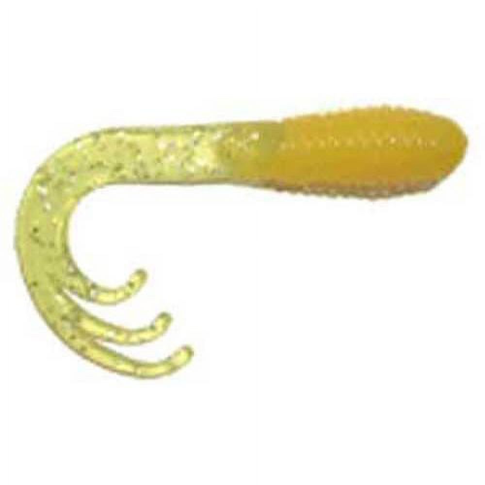 BIG BITE BAITS, INC. Big Bite Triple Tip Grub 2' 10ct Yellow Chartreuse
