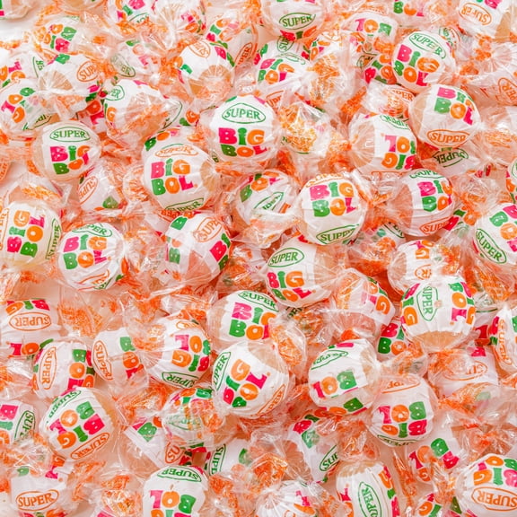 BIG BOL Bubble Candy Gum 14 oz Bulk Bag, Fruit Flavored, Nostalgic Gum, Large Size, Individually Wrapped, Dual Taste & Texture