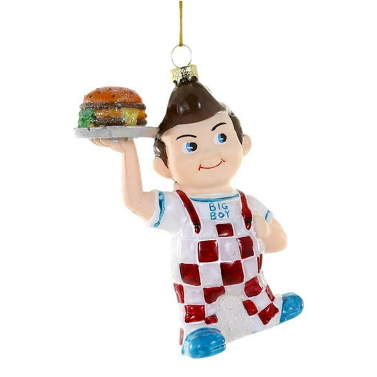 BIG BOY Classic Restaurant Burger Mascot Christmas Ornament by