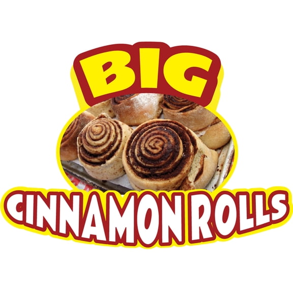 BIG CINNAMON ROLLS 12" Concession Decal sign cart trailer stand sticker equipment