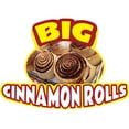 thumbnail image 1 of BIG CINNAMON ROLLS 8" Concession Decal sign cart trailer stand sticker equipment, 1 of 3