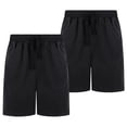 thumbnail image 1 of BIG ELEPHANT 2 PCS Boys' Athletic Shorts with Pockets and Adjustable Drawstring. Sizes Range from XS to XXXL, 1 of 10