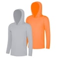 thumbnail image 1 of BIG ELEPHANT 2-Pack Boys' Athletic Hoodies - Moisture Wicking, Mesh Ventilation, Quick-Dry Long Sleeve Performance Shirts, Sizes XS-XXL, 1 of 7