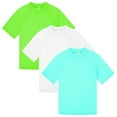 thumbnail image 1 of BIG ELEPHANT 3 Pack Kids Short Sleeve Rash Guard Shirt UPF 50+ Protection Swimwear Quick Dry Swim Tee Youth Rashguard, 1 of 5