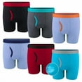 thumbnail image 1 of Protium 6 Packs Boys' Boxer Briefs, Youth Mesh Breathable Athletic Underwear(XS-XXL), 1 of 7