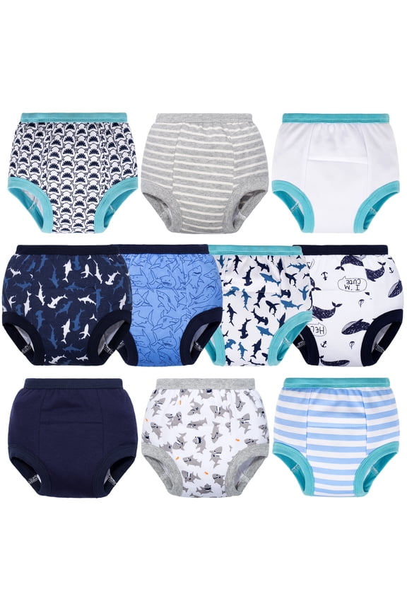 Baby Boys Potty Training Pants, Toddler Cotton Soft Training Underwear, 12-24 Months