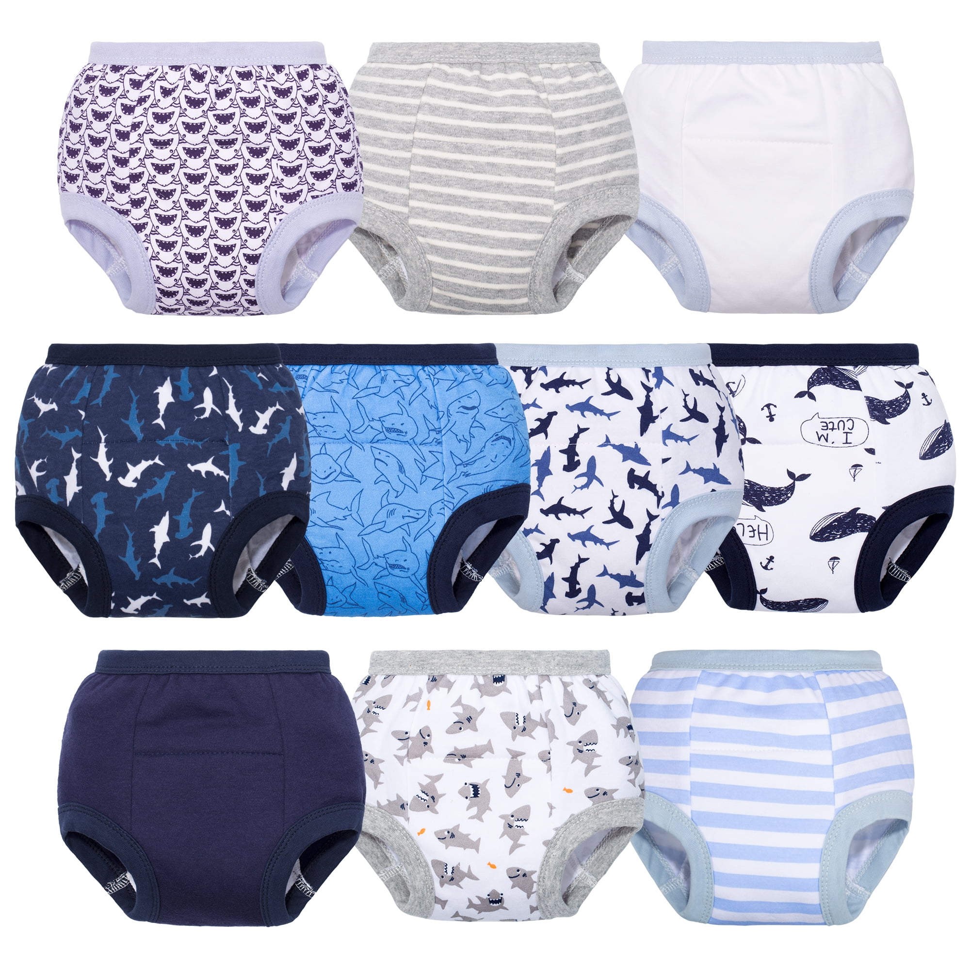 BIG ELEPHANT Baby Boys Potty Training Pants, Toddler Cotton Soft Training  Underwear, 4T 