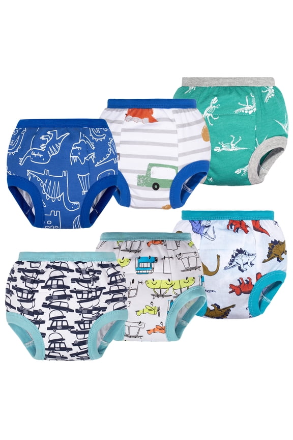 Baby Boys Potty Training Pants, Toddler Solid Color Training Underwear, 5-6Y