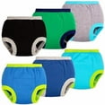 thumbnail image 1 of BIG ELEPHANT Baby Boys Potty Training Pants, Toddler Solid Color Training Underwear, 9-10Y, 1 of 9