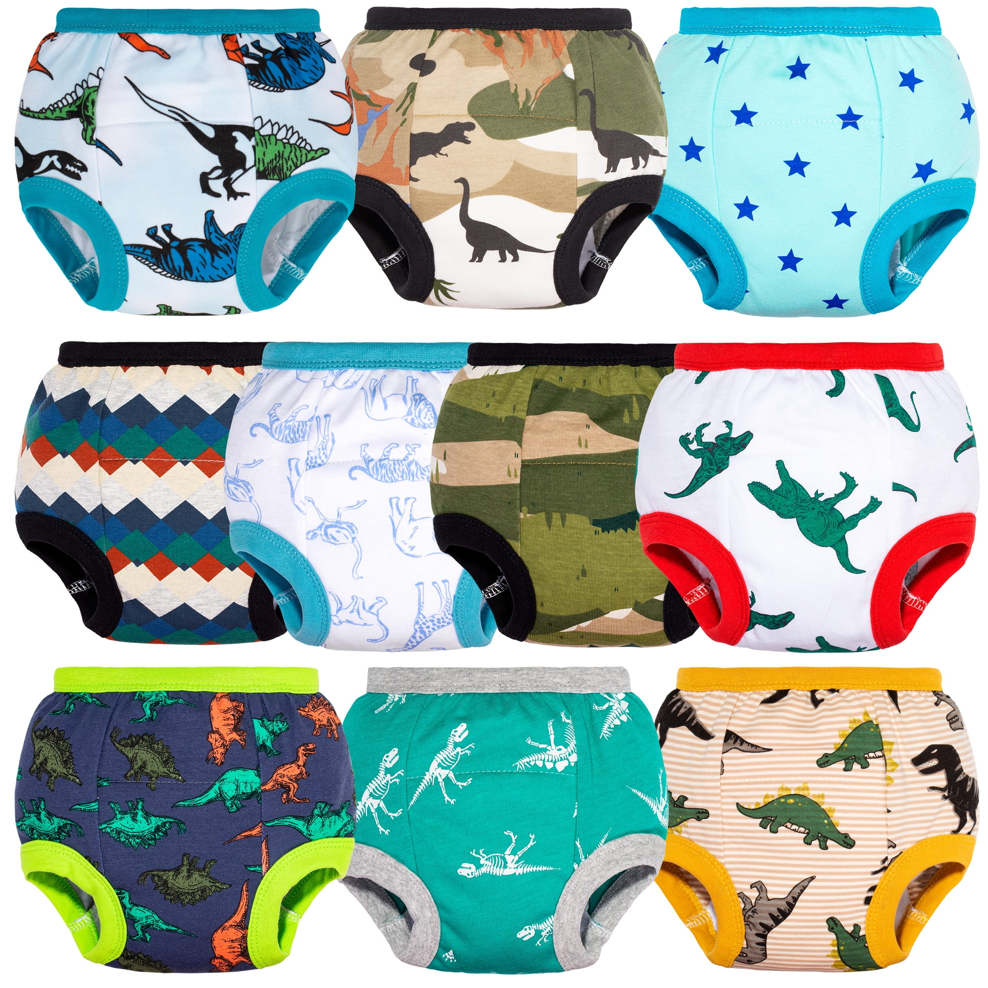 BIG ELEPHANT Baby Boys Training Pants, Toddler Potty Training Underwear  100% Cotton, 2T 