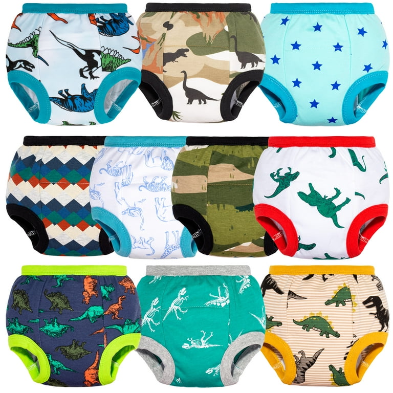 BIG ELEPHANT Baby Boys Training Pants, Toddler Potty Training Underwear  100% Cotton, 3T