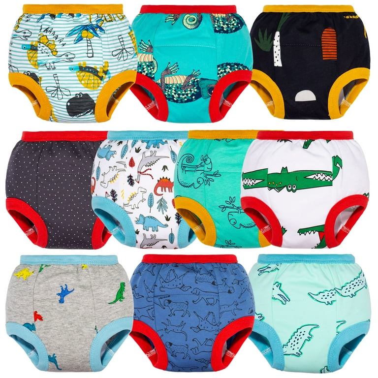 BIG ELEPHANT Baby Boys Training Pants, Toddler Potty Training Underwear  100% Cotton, 3T