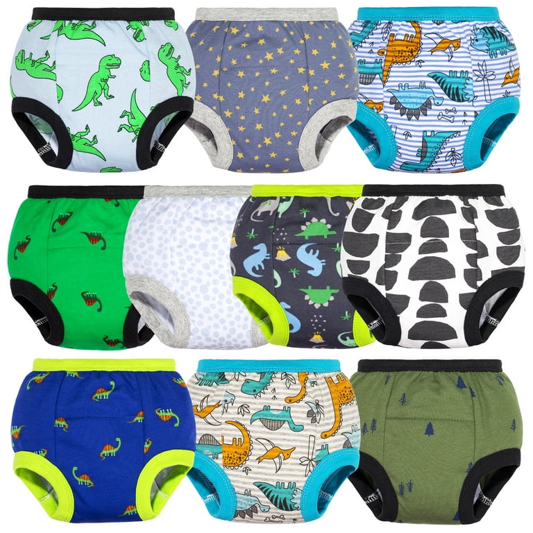 BIG ELEPHANT Baby Boys Training Pants, Toddler Potty Training Underwear  100% Cotton, 3T 