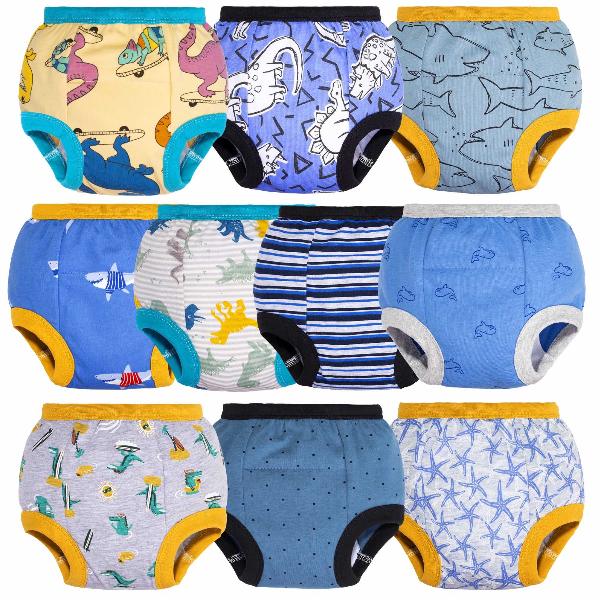 BIG ELEPHANT Baby Boys Training Pants, Toddler Potty Training Underwear