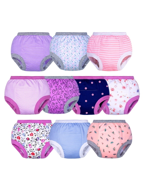 Baby Girls Potty Training Pants, Toddler Cotton Soft Training Underwear, 3T