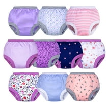 BIG ELEPHANT Baby Girls Potty Training Pants, Toddler Cotton Soft Training Underwear, 3T