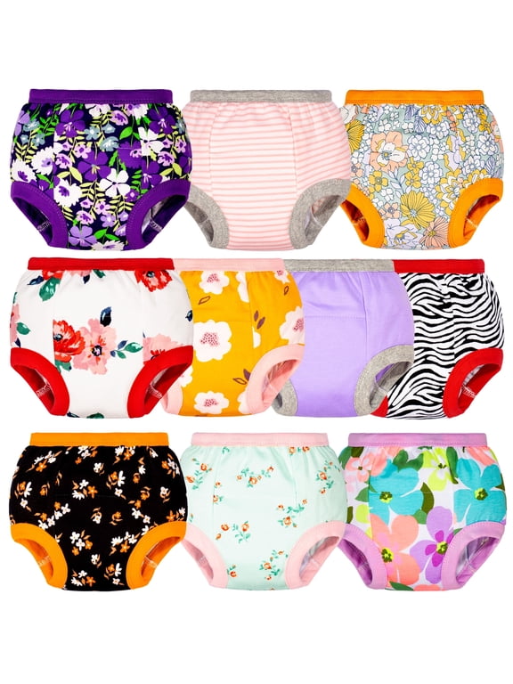 Baby Girls Potty Training Pants, Toddler Training Underwear 10 Packs, 2T