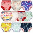 thumbnail image 1 of BIG ELEPHANT Baby Girls Potty Training Pants, Toddler Training Underwear 10 Packs, 3T, 1 of 8