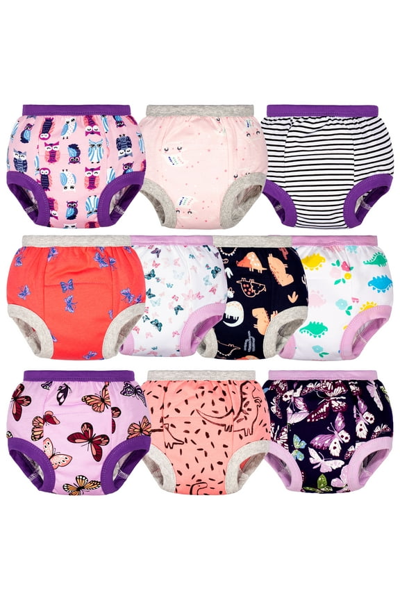 Baby Girls Potty Training Pants, Toddler Training Underwear 10 Packs, 3T