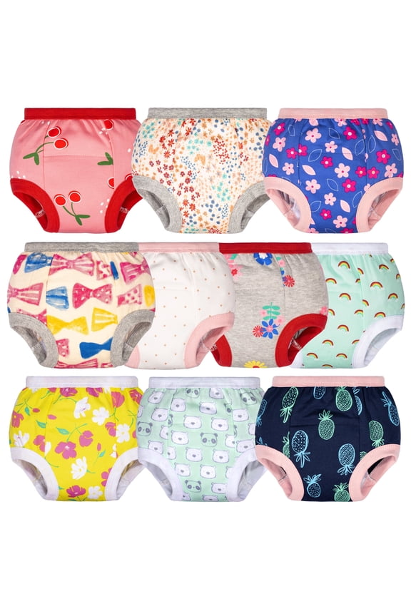 Baby Girls Potty Training Pants, Toddler Training Underwear 10 Packs, 4T