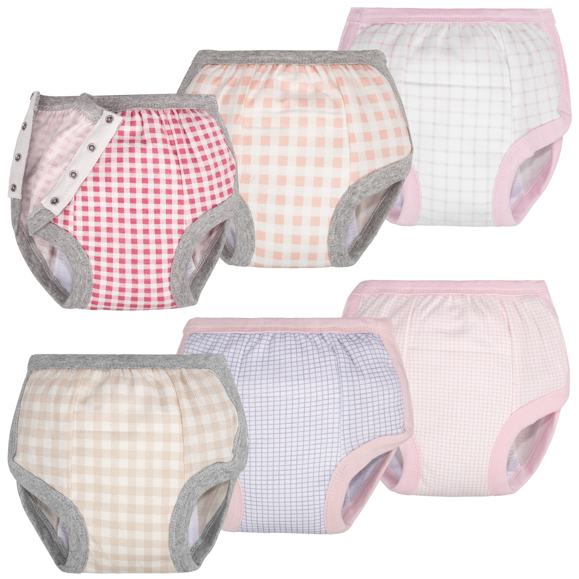  4 Pack Toddler Potty Training Pants Six Layered Cotton Training  Underwear for Toddlers Girls Boys 6M-3T (A, 6-18 Months-S) : Baby