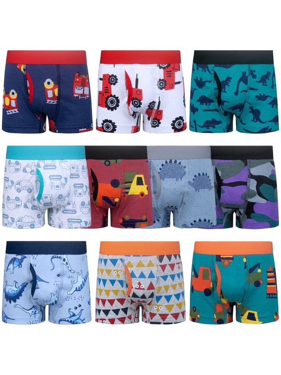 Toddler Boy Underwear, Cotton Brief Soft Toddler Underwear, 10-Pack (3T-10Y)