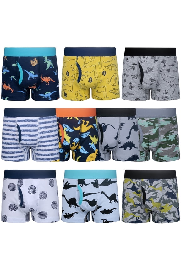 Toddler Boy Underwear, Cotton Brief Soft Toddler Underwear, 10-Pack (3T-10Y)