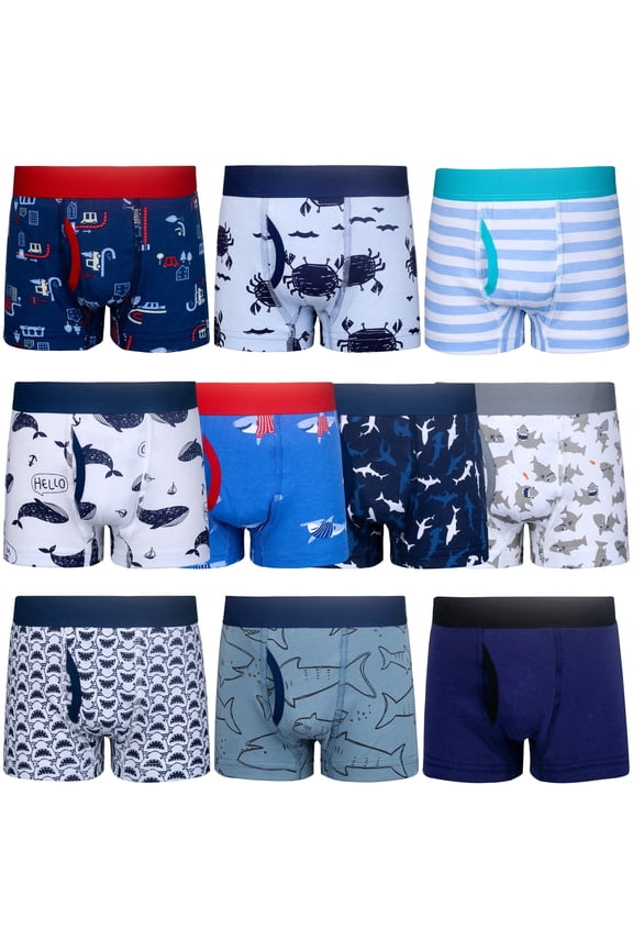 Toddler Boy Underwear, Cotton Brief Soft Toddler Underwear, 10-Pack (3T-10Y)