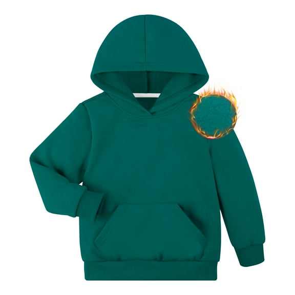 BIG ELEPHANT Boys Hooded Sweatshirt Fleece Pullover Hoodies Long Sleeve Warm Hoodie Sweatshirts with Pocket for Kids