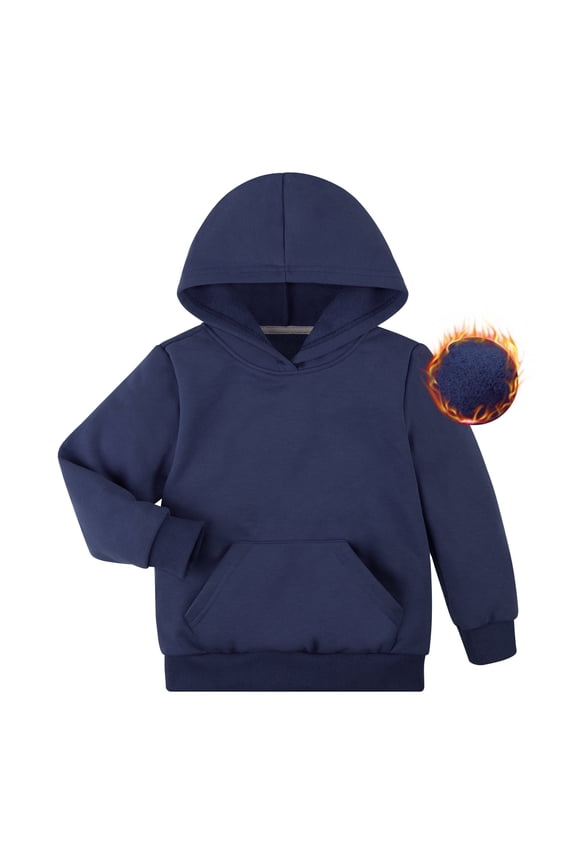 Boys Hooded Sweatshirt Fleece Pullover Hoodies Long Sleeve Warm Hoodie Sweatshirts with Pocket for Kids
