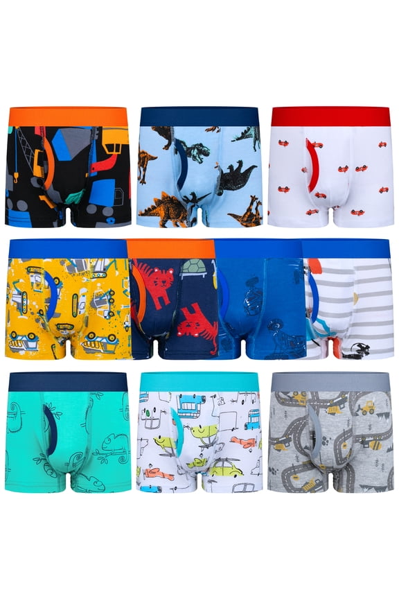 Toddler Boy Underwear, Cotton Brief Soft Toddler Underwear, 10-Pack (4T-9Y)