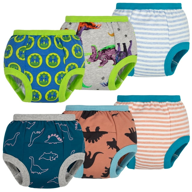BIG ELEPHANT Toddler Boys Potty Training Pants, Cotton Absorbent