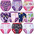thumbnail image 1 of BIG ELEPHANT Toddler Potty Training Pants, Cotton Absorbent Training Underwear for Toddler Girls, 10-pack, 4T, 1 of 10
