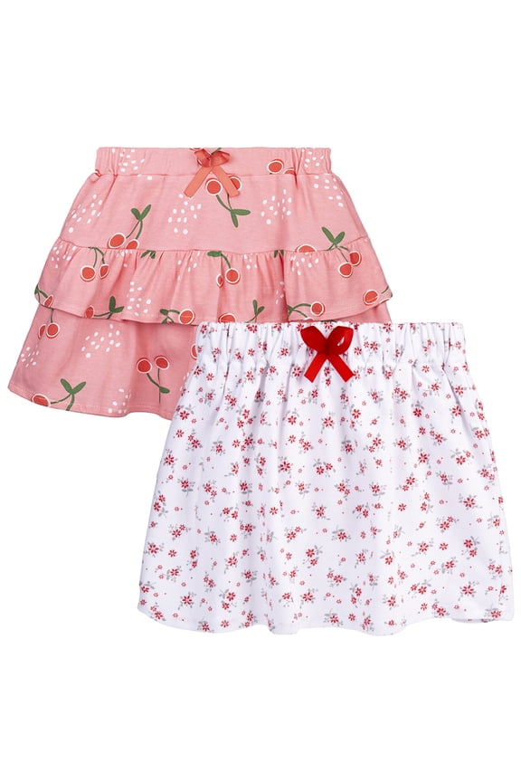 Toddler Training Skort, Soft Cotton Absorbent Training Underwear for Baby Girls(2-5Y)