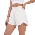 thumbnail image 1 of BIG ELEPHANT Women's Athletic Running Shorts with Zipper Pockets, Lined Sports Shorts, 1 of 10