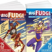Big Fudge Archival Comic Book Sleeves and Boards, Pack of 25 Sleeves and 25 Boards