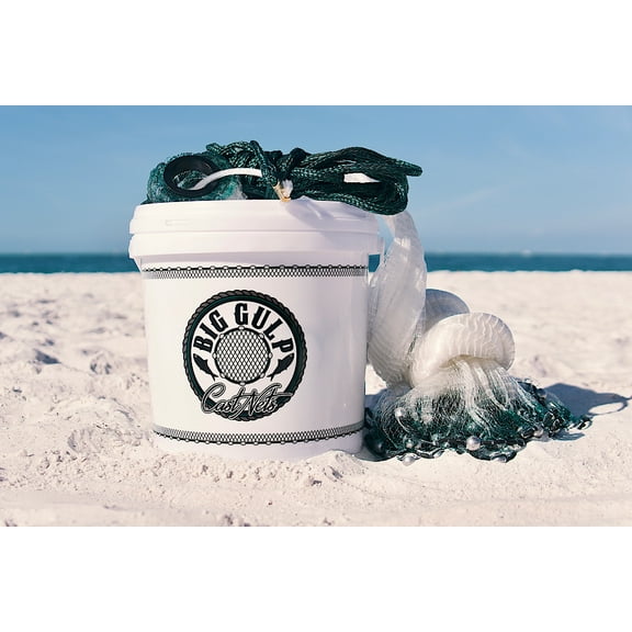 BIG GULP 8-FT 3/8" Cast Net (v2) Bait Fishing