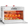 thumbnail image 1 of BIG HORN OUTDOORS 1500℉ Dual Infrared Burner Steak Grill with Pizza Stone, Stainless Steel, 1 of 7