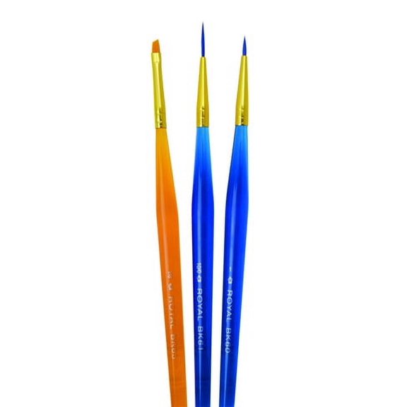 BK612 | Big Kid's Choice™ 3pc Detail/Angular Brush Set
